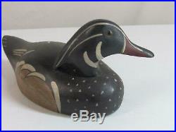 Charles Moore Wood Duck Drake Duck Decoy 1974, Illinois, Carving, Chas