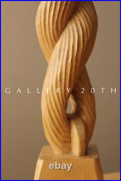 Charming! MID Century Girl Wood Sculpture! Modern Vtg 50's 60's Art Rapunzel