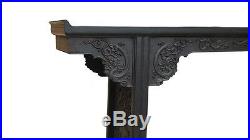 Chinese Vintage Long Tan Rosewood Dragon Carving Altar Console Table cs1495