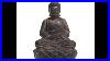 Color Lacquer Wood Hand Carving Chinese Antique Sitting Lotus Buddha Statue Wk2861