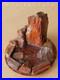Cool! MID Century Modern Petrified Wood Sculpture! Vtg 50s Orig. Ariz Rock Art