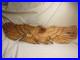 Damaged large vintage carved wood eagle sculpture chainsaw carving wall art