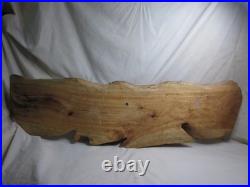 Damaged large vintage carved wood eagle sculpture chainsaw carving wall art
