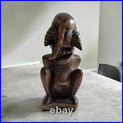 Degenerate Art Vintage Wood Sculpture