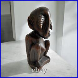Degenerate Art Vintage Wood Sculpture