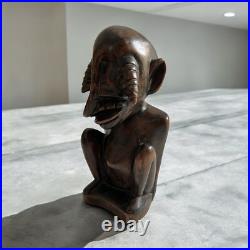 Degenerate Art Vintage Wood Sculpture