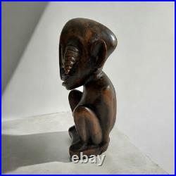 Degenerate Art Vintage Wood Sculpture