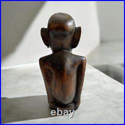 Degenerate Art Vintage Wood Sculpture