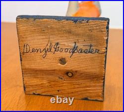 Denzil Goodpaster Carved Wood Kentucky Folk Art Sculpture Statue Figure Vtg Mcm