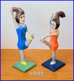 Denzil Goodpaster Carved Wood Kentucky Folk Art Sculpture Statue Figure Vtg Mcm