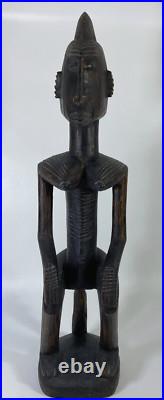 Dogon Carved Wood Fertility Female African Tribal Art Statue Sculpture Vintage