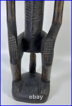 Dogon Carved Wood Fertility Female African Tribal Art Statue Sculpture Vintage