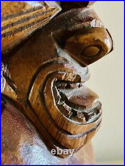 Dugan Vintage Wood Sculpture- Masculine Name Of Irish Origin