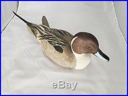 Ed Snyder Pintail Decoy Wood Carving 1985