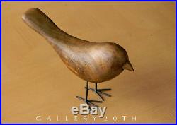 Epic! MID Century Modern Wood Bird Sculpture! Vtg 1950s Plovers Art Minimalist