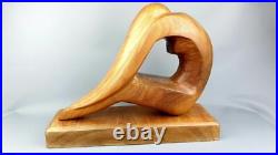 Fine Vintage, Mid Century Wood Carving, Sculpture. Expressionist Nude Life Study
