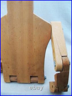 Folk Art Vintage Wooden Jointed Doll Sculpture Don Ellefson