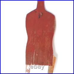 Folk Vintage Art Wood Wall Sculpture The plumber was digging StoryPeople