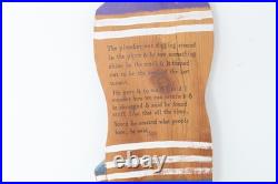 Folk Vintage Art Wood Wall Sculpture The plumber was digging StoryPeople