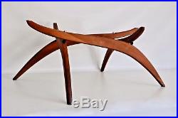 Forest Wilson Vtg Mid Century Modern Walnut Wood Sculpture Coffee Table Pearsall