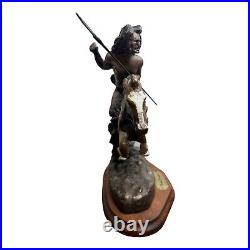 Frederic Remington'Cheyenne' Chesapeake Reproductions Wood Base 12x12