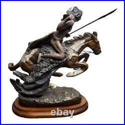 Frederic Remington'Cheyenne' Chesapeake Reproductions Wood Base 12x12