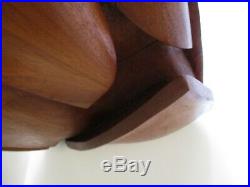 Giant Wood Sculpture Carving Sleek Modernism Abstract 48 Inch Monumental Vintage