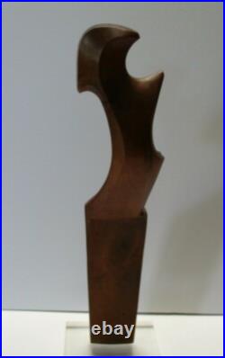 Giuseppe Carli Sculpture Wood Carving Abstract Cubist Cubism Italian Vintage 24