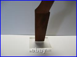 Giuseppe Carli Sculpture Wood Carving Abstract Cubist Cubism Italian Vintage 24