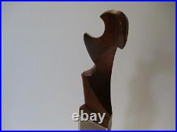 Giuseppe Carli Sculpture Wood Carving Abstract Cubist Cubism Italian Vintage 24