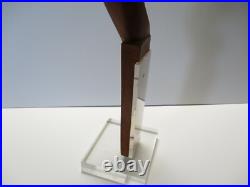 Giuseppe Carli Sculpture Wood Carving Abstract Cubist Cubism Italian Vintage 24