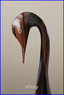 Gorgeous! Rosewood MID Century Danish Modern Wood Sculpture! 1950s Orig Art Vtg