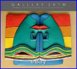 Groovy! Orig. Pop Art Oil Painting/sculpture! After Peter Max Psychedelic Vtg