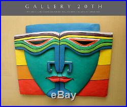 Groovy! Orig. Pop Art Oil Painting/sculpture! After Peter Max Psychedelic Vtg