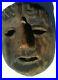 Guatemalan Folks Art Hand Carving Wood Mask vintage patron face dance mask