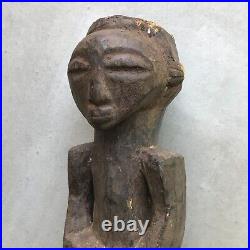 HEMBA Congo Statue Vintage Antique African Art Wood Sculpture