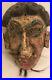 Hand Carved Decoration Wood Sculpture Head hand painted RARE Vintage 10