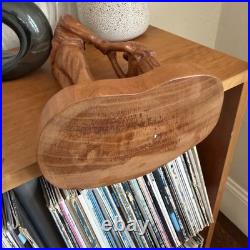 Hand Carved Father Stanley Rother Folk Art Shepherd Wood Sculpture Vintage
