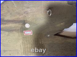 Hand Carved Wood Angel Trumpet Vintage Philippines 28 Long Sculpture Wall Hang