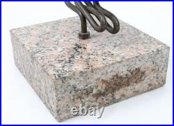 Hand Carved Wood Folk Art 29 Sculpture Cubist Face Bust Vintage Tiki Witco