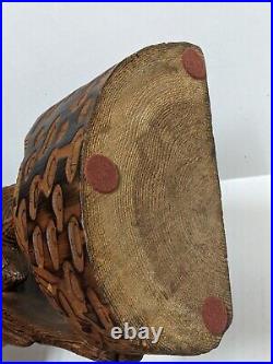 Hand Carved Wooden Eagle Statue Sculpture Vintage Witco Style Same Day Shipping