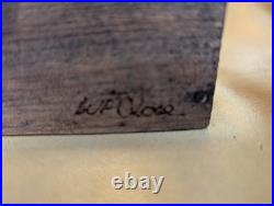 Handcarved Diorama in Vintage Cheese Box Early 1900s UNIQUE