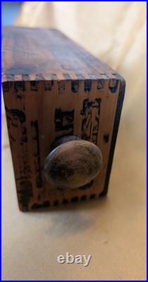 Handcarved Diorama in Vintage Cheese Box Early 1900s UNIQUE