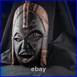 Handcraft Ghana Tribal Wood Vintage Head Sculpture