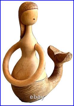 Hans Bolling Denmark Vtg Danish Torben Orskov Wood Figure Sculpture Mcm Bojesen