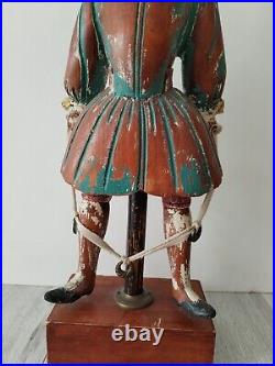 Harlequin, wooden sculpture, vintage, beautiful. Large