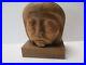 Head Figural Face Portrait Vintage Wood Carving Sculpture 8 Signed Mystery Art