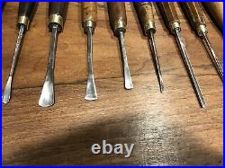 Herring Brothers Vintage Wood Carving Chisels And Gouges Set Of 16