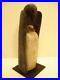 Hib Sabin Santa Fe NM Artist Carved Juniper Wooden Sculpture Tall Raven Crow Vtg