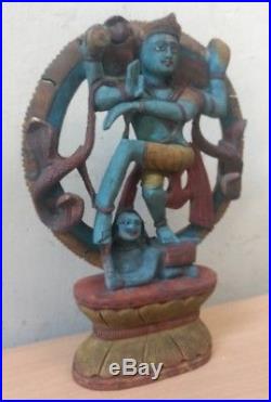 Hindu Dancing God Shiva Natraj Vintage Temple Sculpture Nataraj Siva Statue Rare